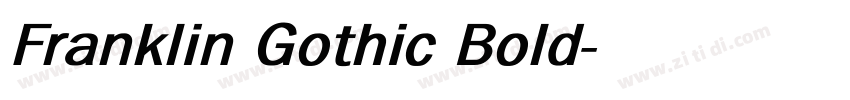 Franklin Gothic Bold字体转换